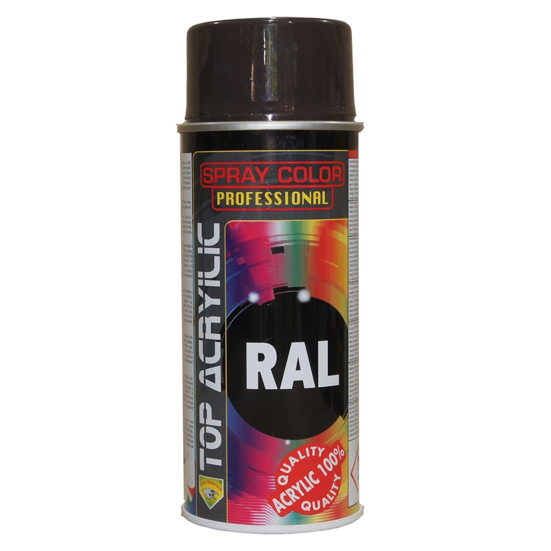 اسپری رنگ قهوه ای کد 8019 RAL اکریلیک - ابزار مینایی