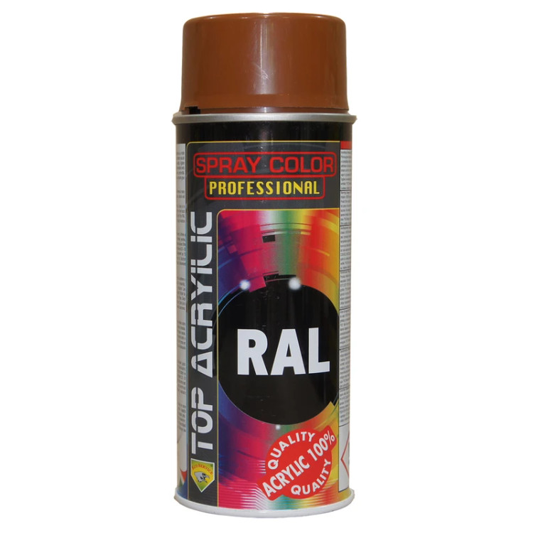 اسپری رنگ قهوه ای کد 8003 RAL اکریلیک - ابزار مینایی