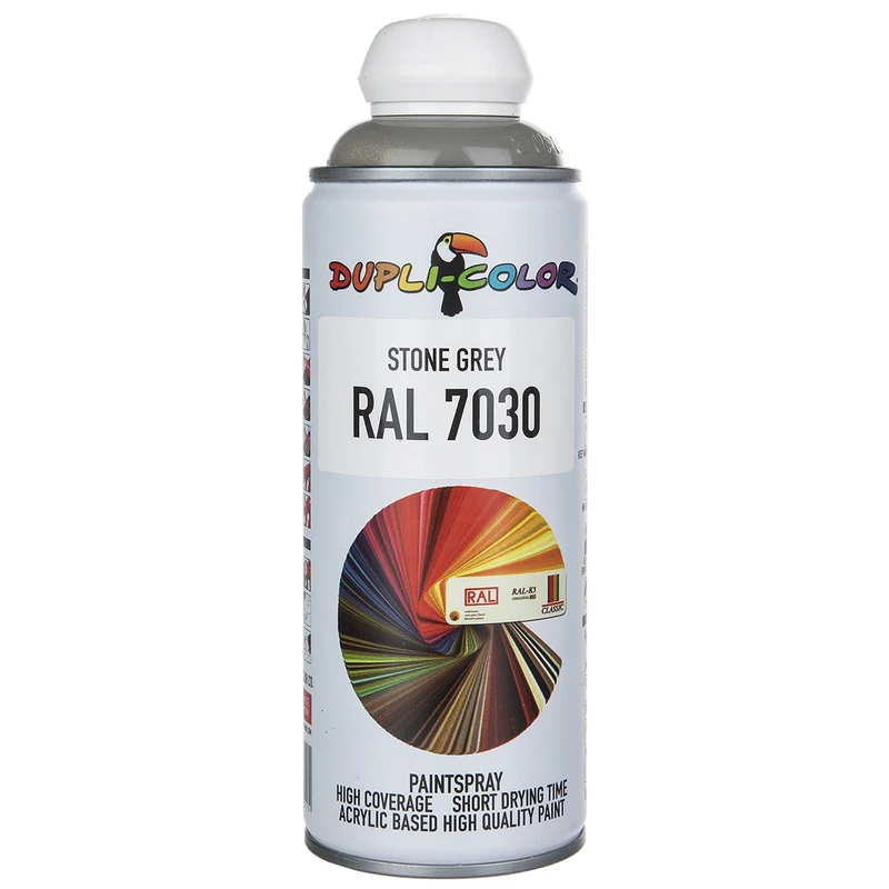 اسپری رنگ خاکستری دوپلی کالر مدل RAL 7030 حجم 400 میلی لیتر - ابزار مینایی