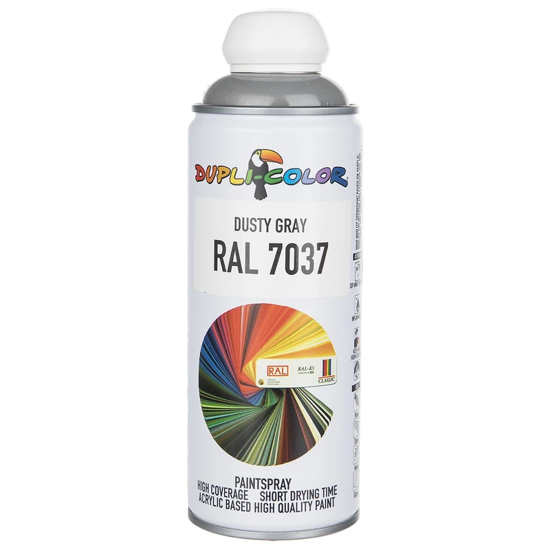 اسپری رنگ خاکستری دوپلی کالر مدل RAL 7037 حجم 400 میلی لیتر - ابزار مینایی