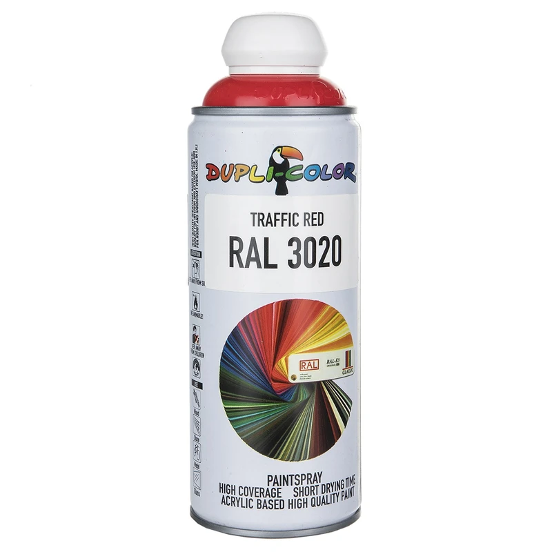 اسپری رنگ قرمز دوپلی کالر مدل RAL 3020 حجم 400 میلی لیتر - ابزار مینایی