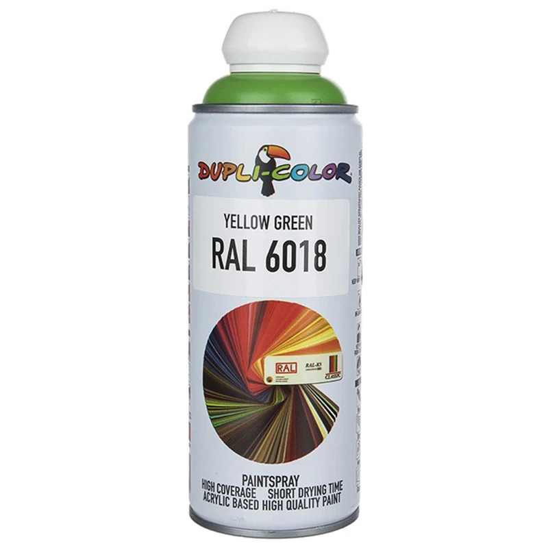 اسپری رنگ سبز دوپلی کالر مدل RAL 6018 حجم 400 میلی لیتر - ابزار مینایی