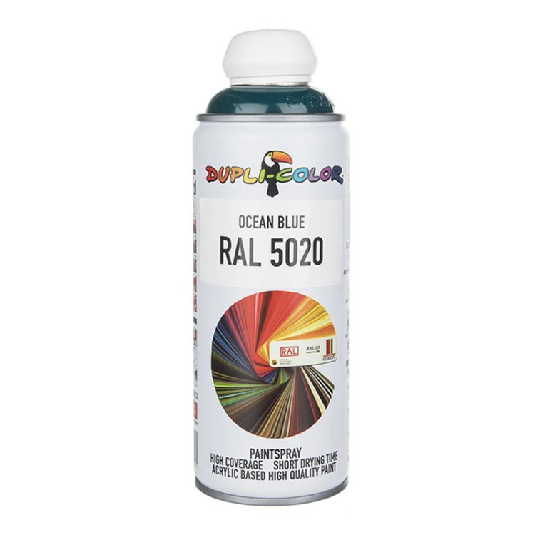 اسپری رنگ آبی اقیانوسی دوپلی کالر مدل RAL 5020 حجم 400 میلی لیتر - ابزار مینایی