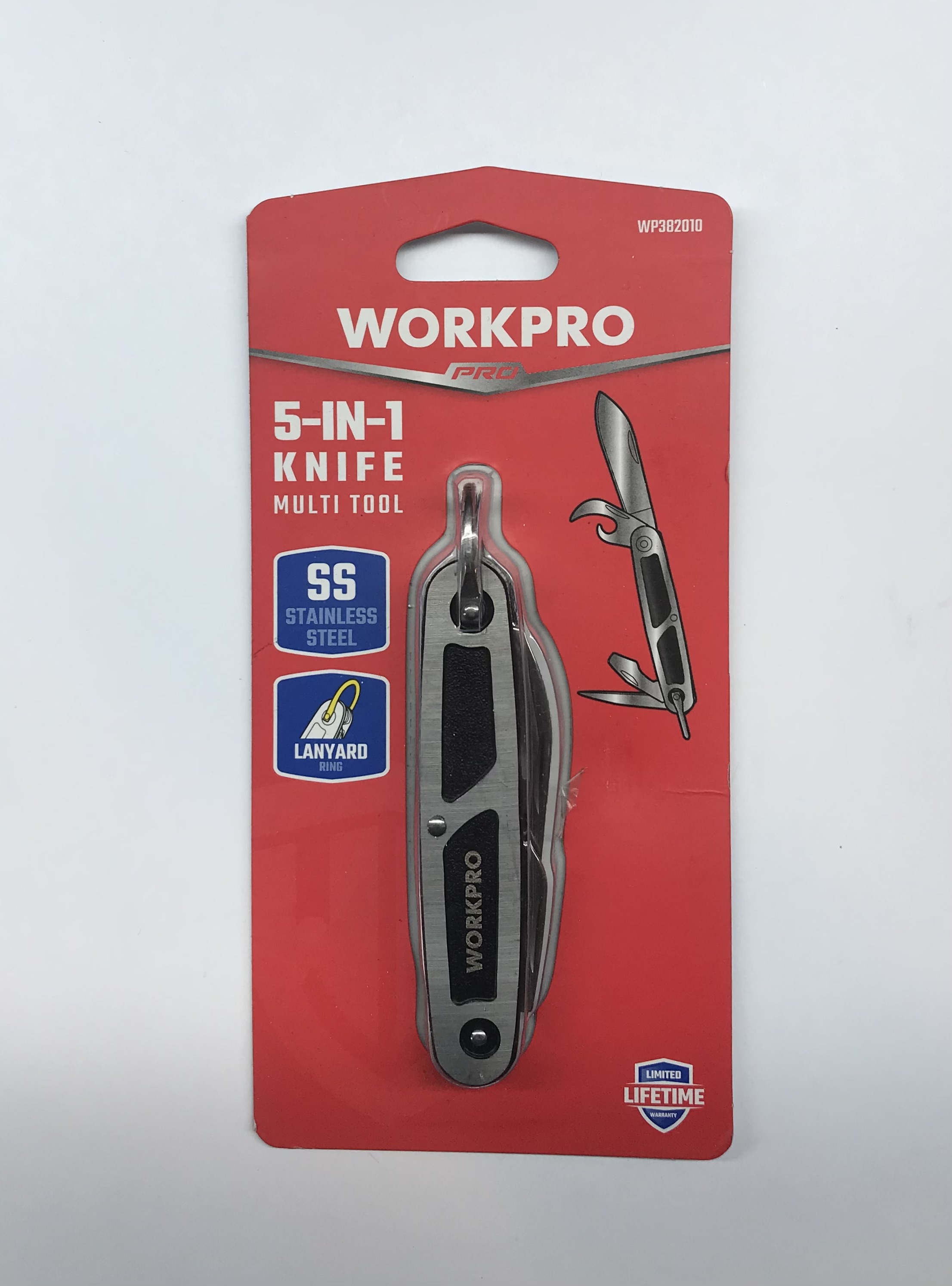 چاقو چند کاره سفری WORKPRO کد WP382010 - ابزار مینایی