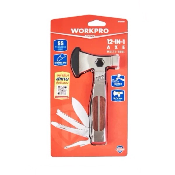 تبر ۱۲ کاره WORKPRO کد WP383001 - ابزار مینایی