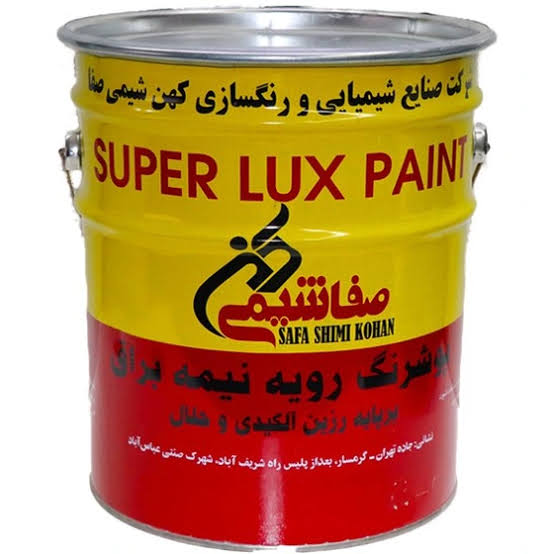 رنگ روغنی سفید نیمه براق حلب صفا شیمی - ابزار مینایی
