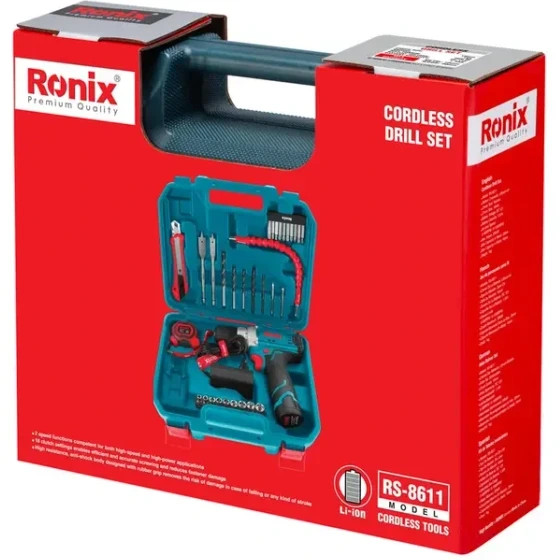 دریل شارژی رونیکس RS-8611 - ابزار مینایی