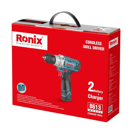 دریل پیچ گوشتی شارژی رونیکس مدل 8613 - ابزار مینایی