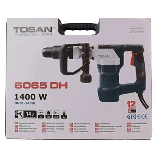 چکش تخریب 6.5 کیلویی 1400 وات استخوانی توسن مدل 6065DH - ابزار مینایی