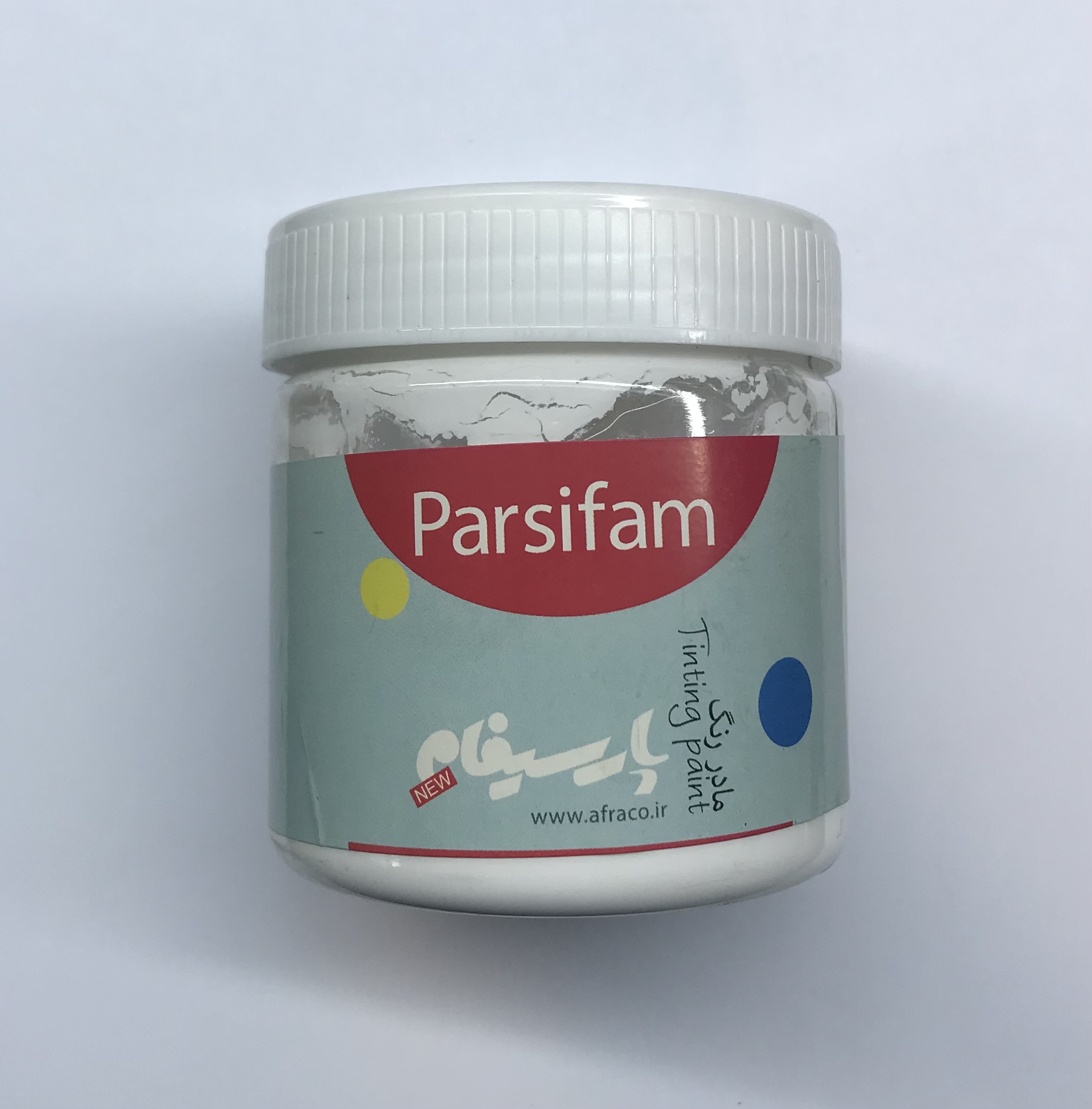 مادر رنگ اکریلیک سفید پارسیفام - ابزار مینایی