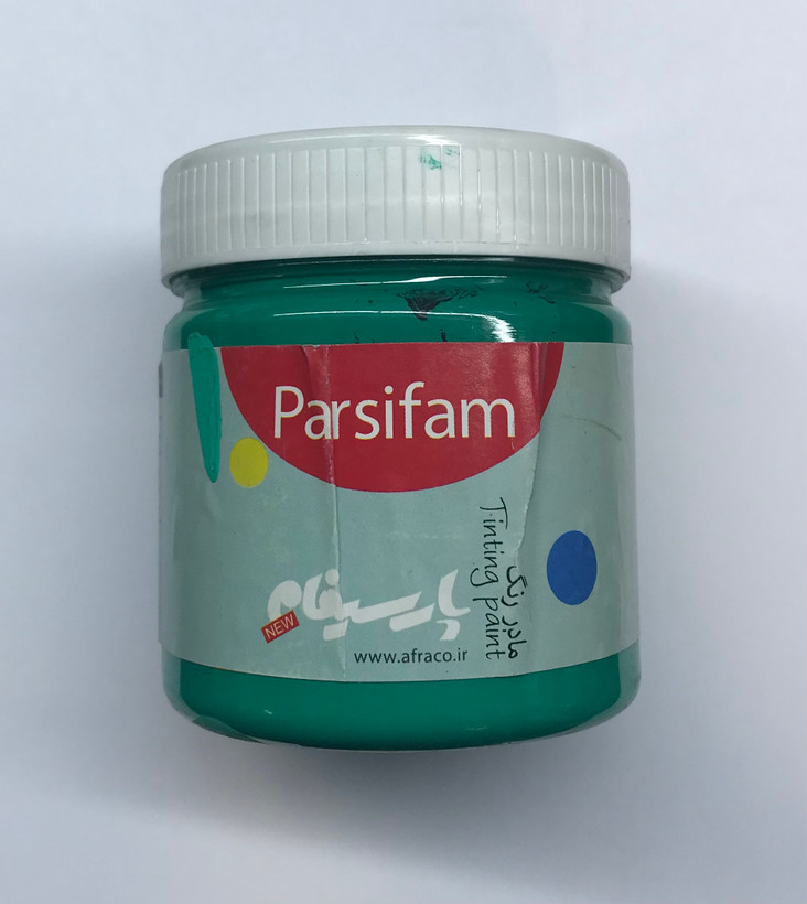 مادر رنگ اکریلیک سبز پارسیفام - ابزار مینایی