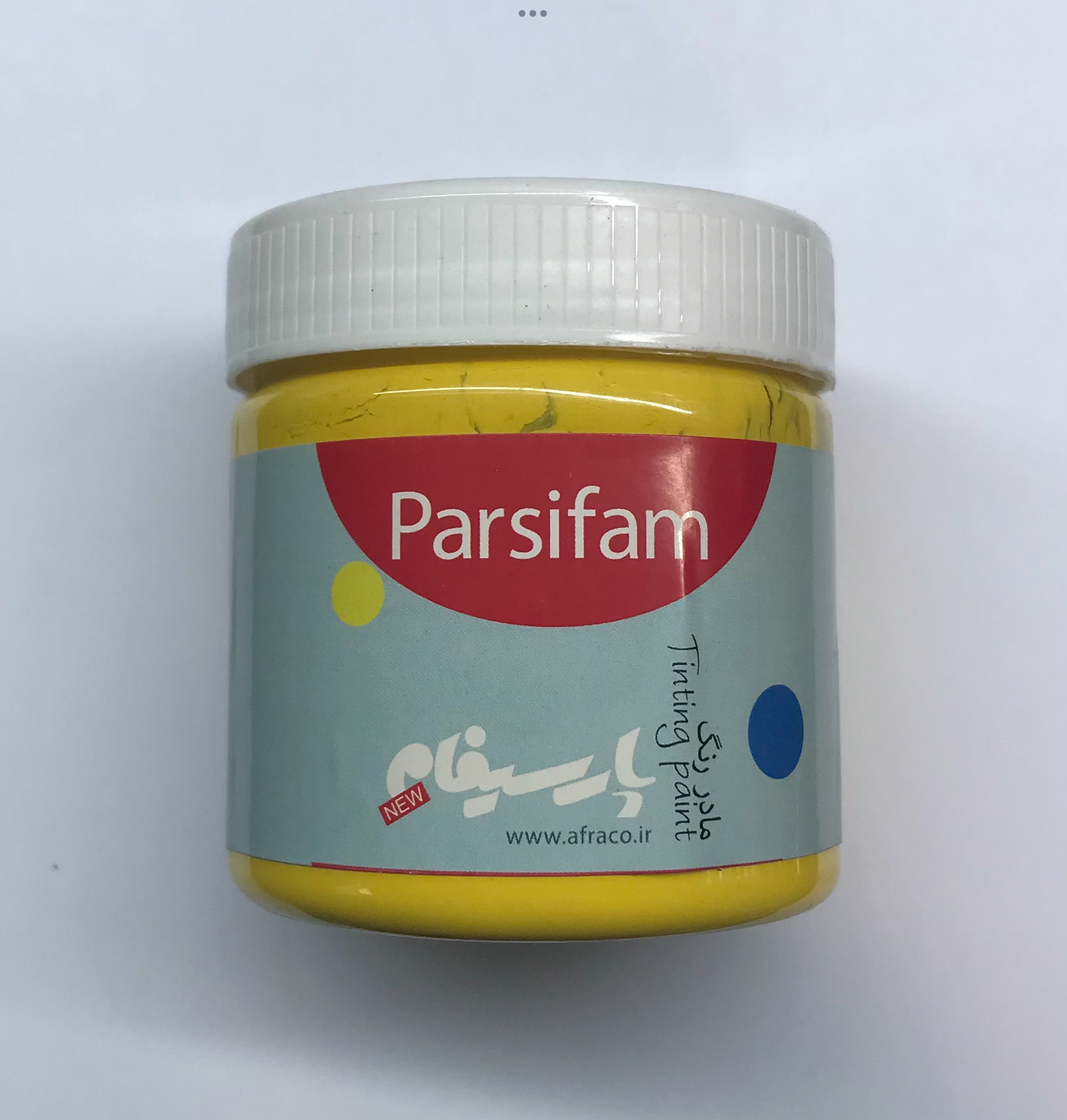 مادر رنگ اکریلیک زرد پارسیفام - ابزار مینایی